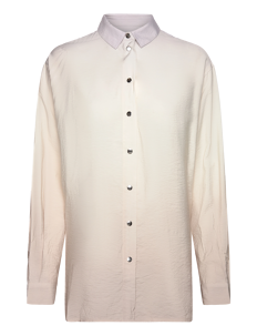 Samsøe Samsøe Alfrida shirt 14639 - Kortermede skjorter - OMBRE CLOUD / cream