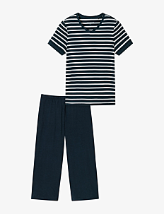 Schiesser Pyjama Long - Kolleksjoner - NIGHTBLUE / navy