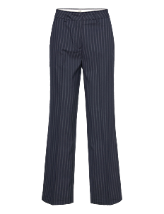 Scotch & Soda Core Edie Pant - Rette bukser - NIGHT BLUE PINSTRIPE / navy