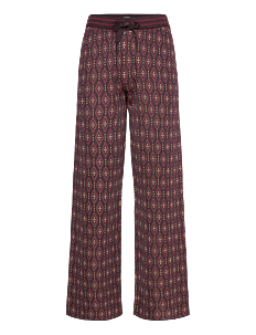 Scotch & Soda Jacquard knitted trousers - Bukser - DARK BORDEAUX / burgundy