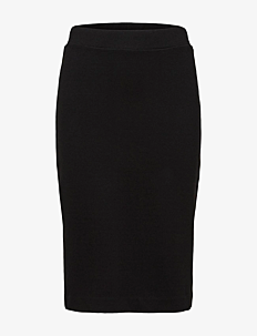 Selected Femme SLFSHELLY MW PENCIL SKIRT B NOOS - Skjørt - BLACK / black