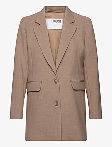 Selected Femme SLFRITA LS RELAXED BLAZER CAMEL MEL NOOS - Kolleksjoner - CAMEL / beige