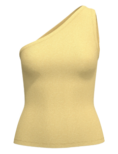 Selected Femme SLFANNA ONE SHOULDER TOP - Ermeløse topper - SUNDRESS / yellow