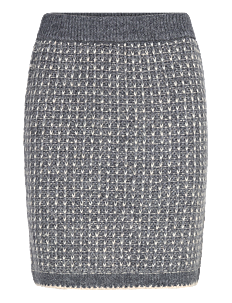 Selected Femme SLFSINE SHORT KNIT SKIRT - Skjørt - VOLCANIC ASH / grey