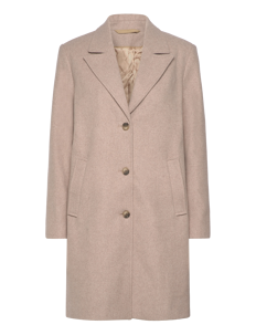 Selected Femme SLFNEW ALMA WOOL COAT NOOS - Kåper - SANDSHELL / beige