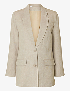 Selected Femme SLFTANIA-RITA LS RELAXED BLAZER NOOS - Kolleksjoner - NOMAD / cream