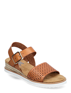 Skechers Womens BOBS Desert Kiss Sandal - Sunny Flair - Skechers - LUG LUGGADE / brown