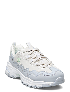 Skechers Womens D'Lites - Skechers - WPW WHITE PERIWINKLE / white