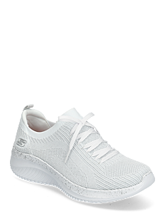 Skechers Womens Ultra Flex 3.0 - Lets Dance - Skechers - WSL WHITE SILVER / white