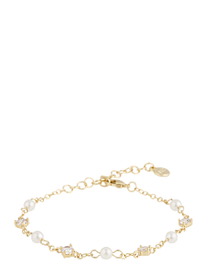 SNÖ of Sweden Lucy small brace g/white - Lenkearmbånd - G/WHITE / gold