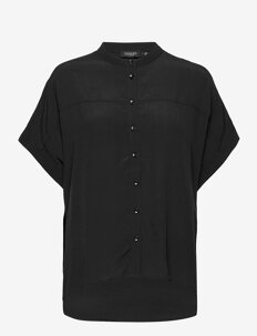 Soaked in Luxury SLHelia Shirt SS - Kortermede skjorter - BLACK / black