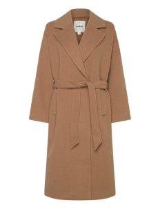 Soaked in Luxury SLRubie Belted Coat - Kåper - BURRO / beige