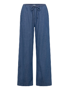 Soaked in Luxury SLChamy Faustina Pants - Bukser - MEDIUM BLUE DENIM / blue