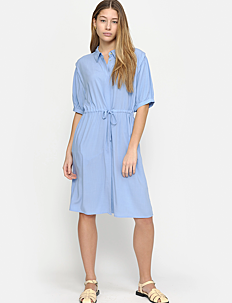 Soft Rebels SRPansy Dress - Skjortekjoler - HYDRANGEA / blue