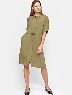 Soft Rebels SRPansy Dress - Skjortekjoler - MARTINI OLIVE / khaki/green