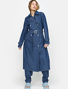 Soft Rebels SRBalsam Trenchcoat - Jakker & Kåper - MEDIUM BLUE / navy