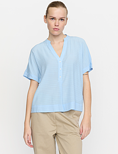 Soft Rebels SRBailey SS Blouse - Klær - WINDSURFER / blue