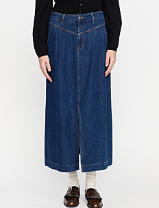 Soft Rebels SRZoey Skirt - Klær - RINSE WASH / navy