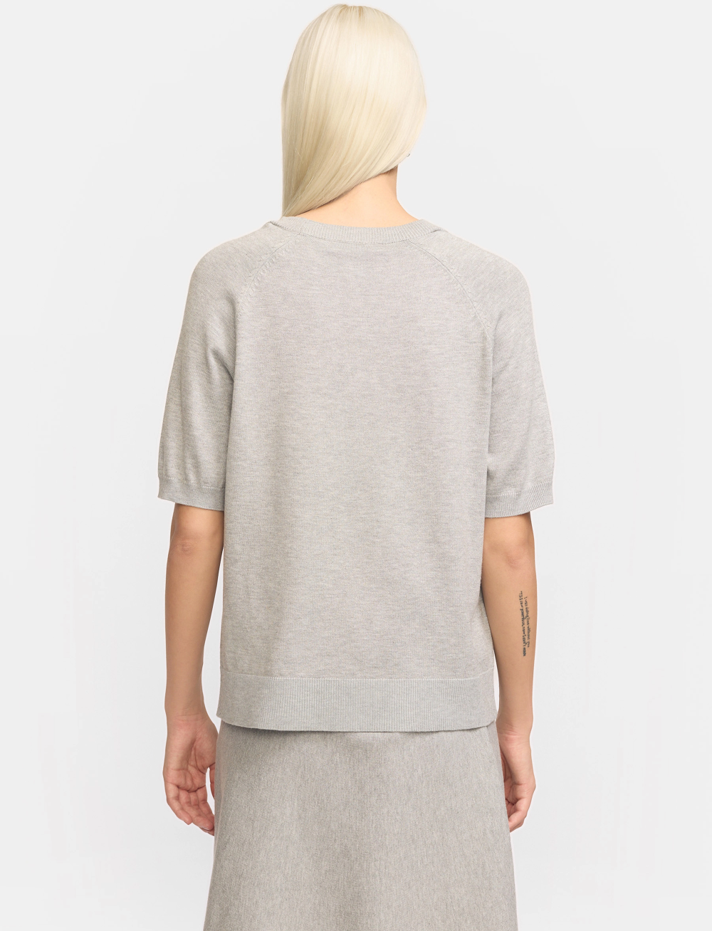 Soft Rebels - SRMarla SS O-neck - gensere - light grey melange - 4