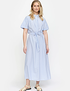 Soft Rebels SRAdeline Midi Dress - Skjortekjoler - MIMI STRIPES AMPARO BLUE / blue