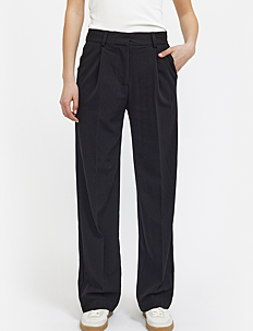 Soft Rebels SRVilja midwaist loose pant - Klær - BLACK / black