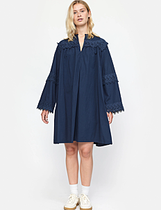 Soft Rebels SRHallie Dress GOTS - Skjortekjoler - TOTAL ECLIPSE / blue