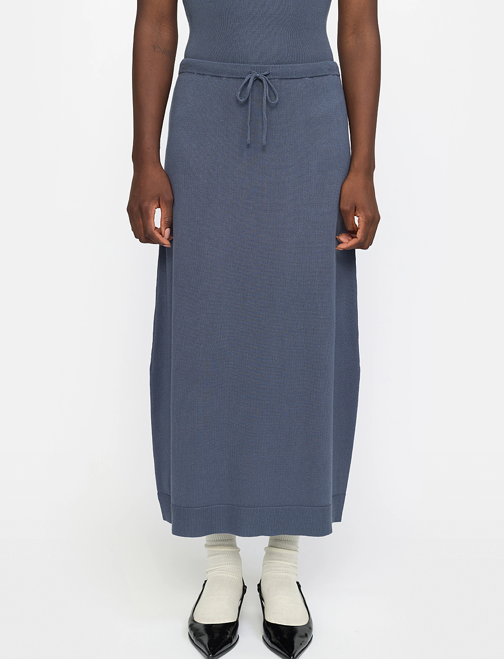 Soft Rebels - SREpira Midi Skirt Knit - strikkede skjørt - ombre blue - 0