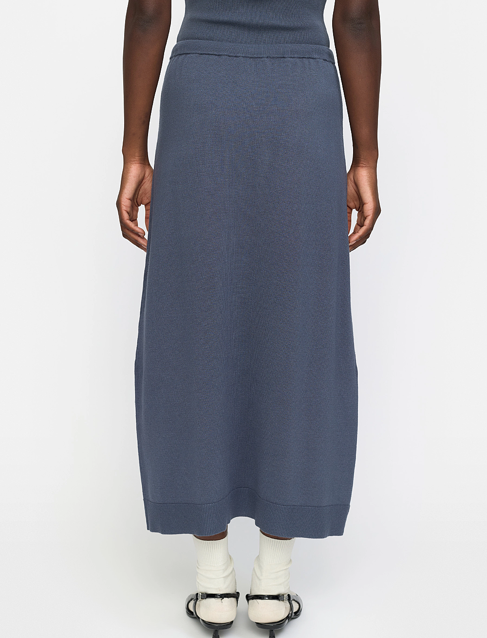 Soft Rebels - SREpira Midi Skirt Knit - strikkede skjørt - ombre blue - 4