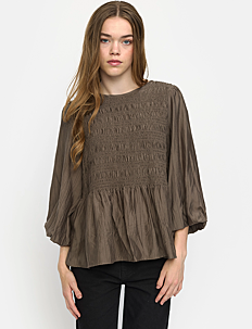 Soft Rebels SRTori Blouse - Klær - MOREL / brown