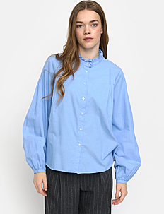 Soft Rebels SRGabi O-neck Shirt - Klær - AZURINE / blue