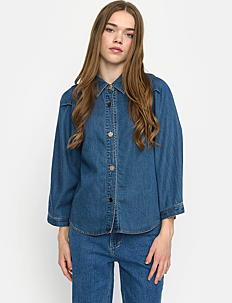 Soft Rebels SRErin Shirt - Klær - MEDIUM BLUE DENIM WASH / blue