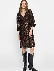 Soft Rebels SRAudrey Dress - Festkjoler - CHOCOLATE PLUM / brown