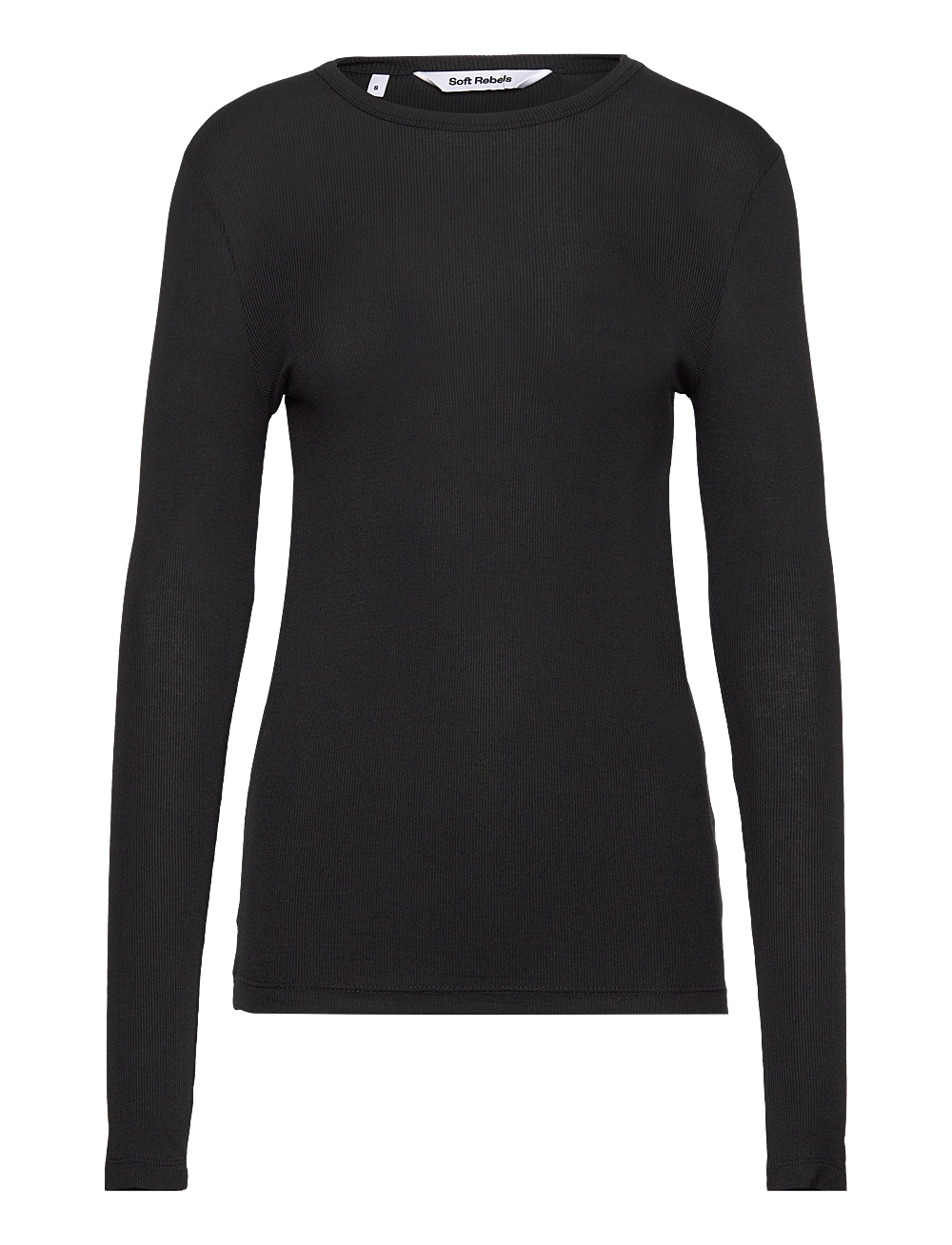 Soft Rebels - SRFenja O-neck Top - langermede topper - black - 1