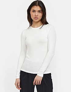 Soft Rebels SRFenja O-neck Top - Klær - SNOW WHITE / white