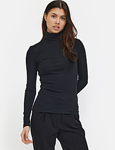 Soft Rebels SRFenja Rollneck Top - Klær - BLACK / black