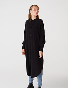 Soft Rebels SRFreedom midi shirt dress - Skjortekjoler - BLACK / black