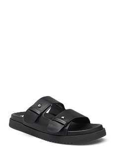 Steve Madden Mariel-CN Sandal - Flate sandaler - BLK ACTION LEATHER / black