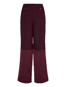 STINE GOYA 2330 Double Sided Crepe, Structured - Bukser - AUBERGINE / burgundy