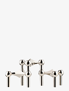 STOFF Nagel STOFF Nagel candle holder, set with 3 pieces - Julegaver til kvinner - CHROME / silver