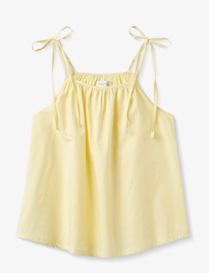 STUDIO FEDER SIA TOP - POPLIN - Ermeløse topper - LEMON SORBET / yellow