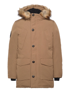 Superdry EVEREST FAUX FUR HOODED PARKA - Jakker - SANDSTONE BROWN / beige