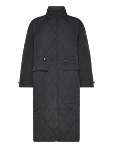 Tamaris Apparel BAICOI quilted coat - Kåper - BLACK BEAUTY / black