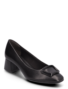 Tamaris Women Court Sho - Klassiske pumps - BLACK LEATHER / black