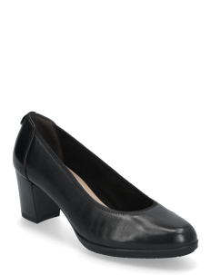 Tamaris Women Court Sho - Klassiske pumps - BLACK LEATHER / black