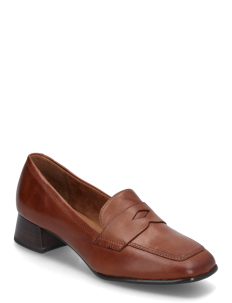 Tamaris Women Slip-on - Mokasiner med hæl - MUSCAT / brown