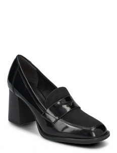 Tamaris Women Slip-on - Mokasiner med hæl - BLACK COMB / black