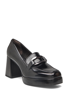 Tamaris Women Slip-on - Mokasiner med hæl - BLACK BRUSH / black