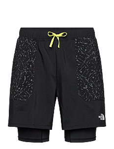 The North Face M SUNRISER 2IN1 SHORT 6IN - Løpeshorts - TNF BLACK/TNF BLACK TRA / black