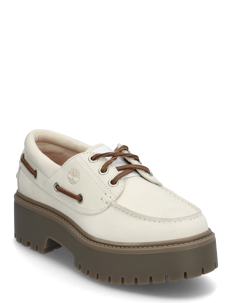 Timberland BOAT SHOE - Mokasiner med hæl - NAT NBK / cream