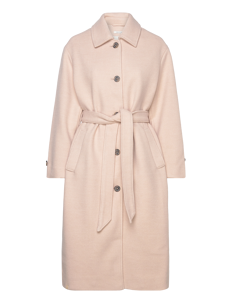 Tom Tailor belted coat - Kåper - BISQUE MELANGE / beige